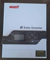 Гібридний ДБЖ MUST PV18-1512VPM,1500W,12V,струм заряда 10/20А,160-275V,MPPT(60A,15-145 Vdc,безперебійник,UPS,ДБЖ)