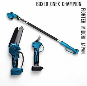 Акумуляторний набір - секатор ланцюгова пила штанга 3 в 1 48 В 4 Аг Boxer BX-3320 садовий висоторіз садова пила