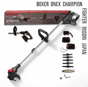 Акумуляторний тример-мотокоса-кущоріз 24 В Boxer BX-147 триммер з телескопічною ручкою мотокоси кущорізи