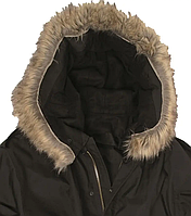 Капюшон із хутром для тактичної куртки парки M51 чорний 10122202 Mil-Tec Німеччина один розмір .Solve