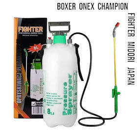 Ручний пневматичний обприскувач 8 л 3 атм Fighter FT-679 садовий обприскувач ручний розпилювач для саду.