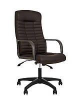 Крісло офісне Boss KD tilt PL64 eco-31 коричнева (ТМ Новий Стиль)