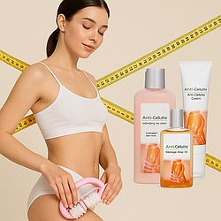 Антицелюлітний набір для тіла Nani Beauty ANTICELLULITE COMPLEX + масажер у подарунок!