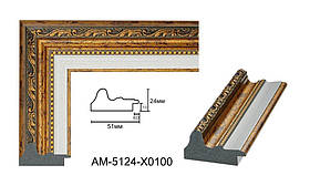 Пластиковий багет для рам AM5124-X0100