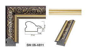 Пластиковий багет для рам SM06-X811
