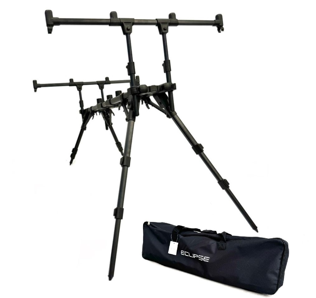 Род под Eclipse SBY2 Transformer Black на 4 вудилища складаний алюмінієвий Carp Rod Pod