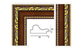 Пластиковий багет для рам LF49A-152-52