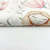 Турецька бавовняна тканина ранфорс digital "Феї та дзвіночки" 240 см, фото 4