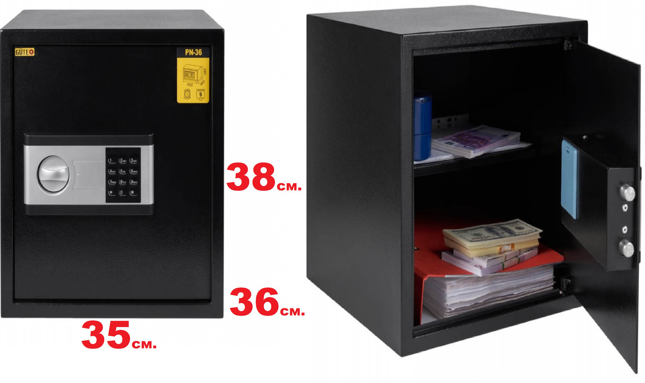 Меблевий сейф Bigsafes, для документів, сейф для грошей, сейф формату А4, фото 1