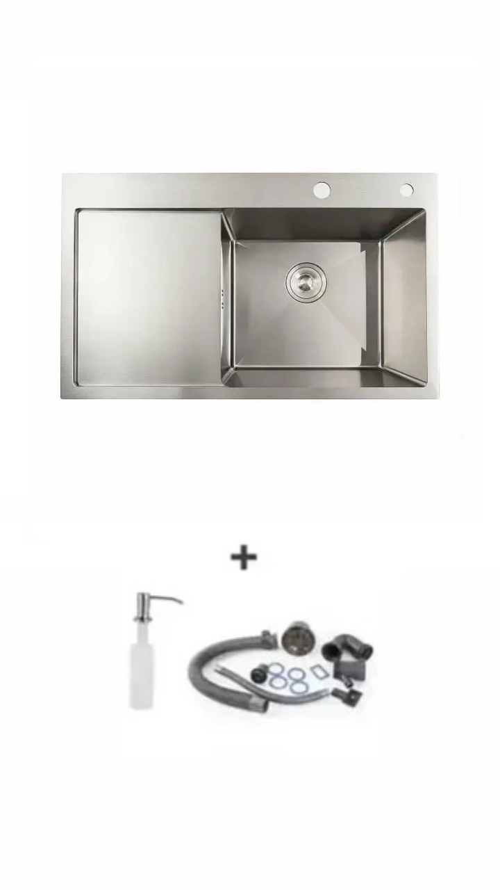 Кухонна мийка Handmade dante  78x49х22 см з нержавіючої сталі