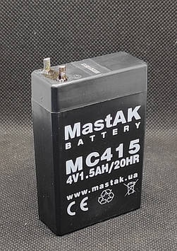 Акумулятор Mastak MС415 ( 4V 1500mAh )