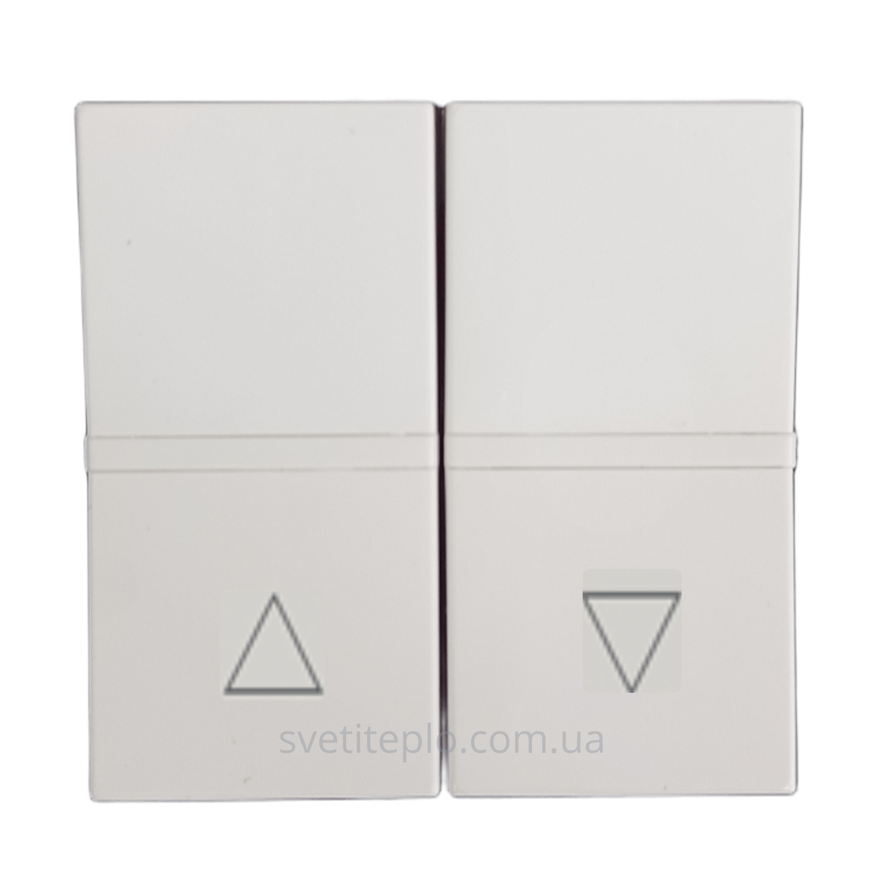 Вимикач жалюзі без фіксації N2244BB Total White Zenit ABB