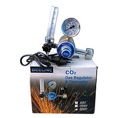 Редуктор для вуглекислоти й аргону BCO-034F з ротаметром і підігрівом 220V (євровилка)