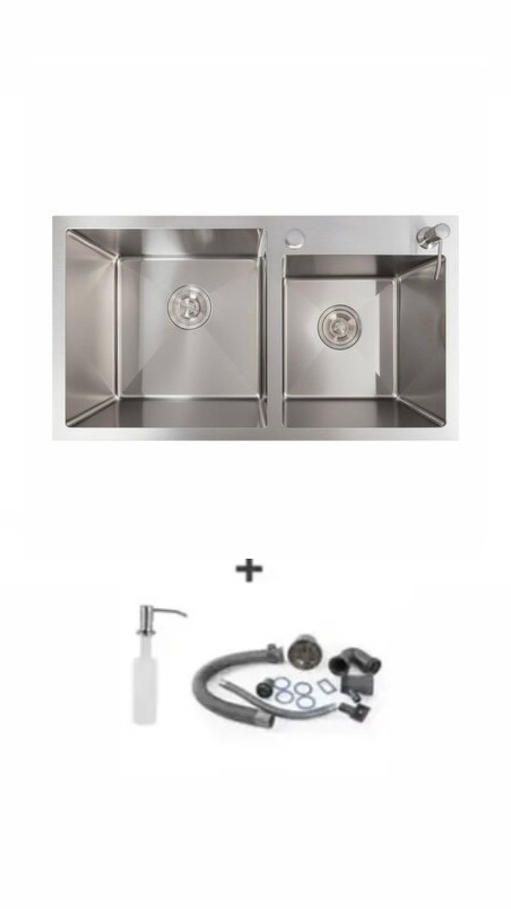 Кухонна мийка Handmade dante 78х43 з нержавіючой сталі 3.0/0,8мм