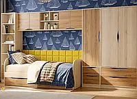 Дитяча модульна стінка з шафою для дівчинки хлопчика в дитячу підліткову кімнату ДСП Тетріс Ліон