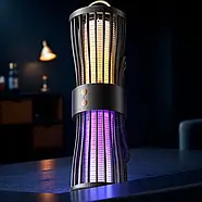 Антимоскітна подвійна лампа-пастка з УФ та теплим білим світлом на акумуляторі, фото 5