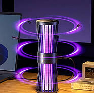 Антимоскітна подвійна лампа-пастка з УФ та теплим білим світлом на акумуляторі, фото 10