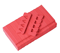 Розділювачі педикюрні щільні 50 пар червоні