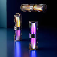 Антимоскітна подвійна лампа-пастка з УФ та теплим білим світлом на акумуляторі, фото 4