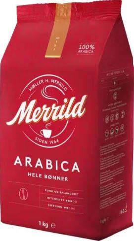 Кава в зернах Lavazza Merrild Arabica 100% арабіка 1 кг для кавомашини, фото 1