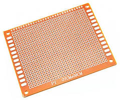 Монтажна плата фольгована 7х9 см гетинакс фольгована 7х9 см