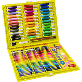 Художній набір для малювання у пластиковій валізі 150 предметів Набір комплект юного художника "G Duck" KNZ