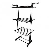 Сушарка для одягу до 40кг SU02CZ ЧОРНА Велика вертикальна складна сушка для білизни Сушка Сушилка