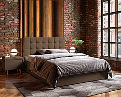 Двоспальне ліжко Quattro з механізмом, оббивка велюр різних кольорів ТМ Viorina-Deko