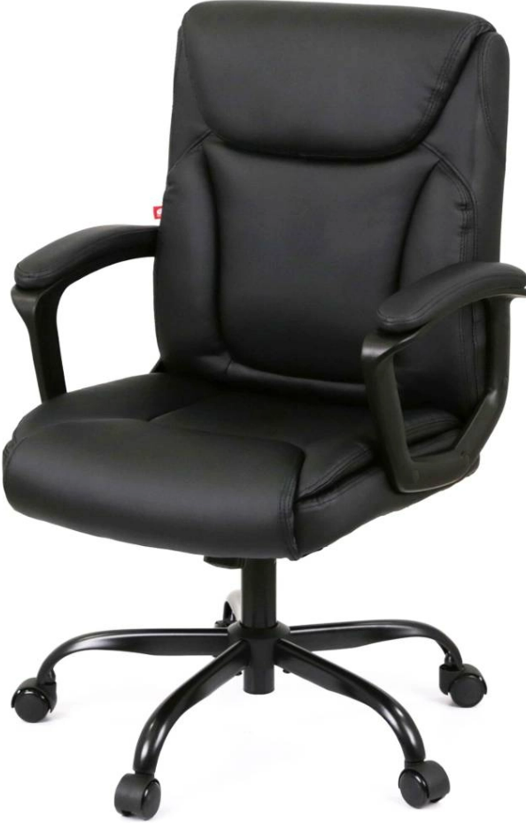 Крісло комп'ютерне Лівар TILT 10002M Чорний (PU Black) АКЛАС, фото 1