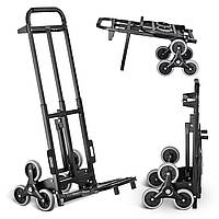 Тележка для підйому по сходах Manfred для перевезення вантажів, легка, складана, з еластичними тросами, для домашнього