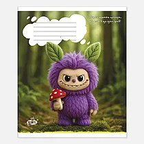 Зошит учнівський Brisk Лабубу 12 аркушів клітинка ТВ-107