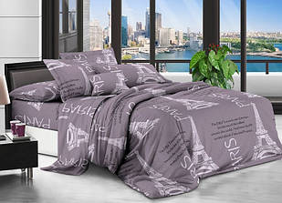 Євро комплект постільної білизни тканина Бязь з трояндами розмір 200х215см кольоровий