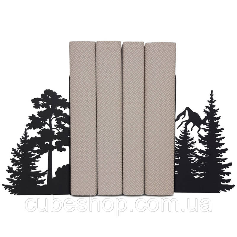 Металеві упори для книг Glozis Mountain (чорні)