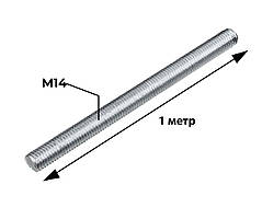 Шпилька різьбова метрова М14