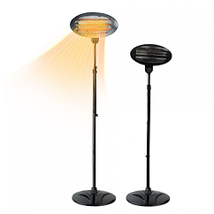 Електричний інфрачервоний нагрівач GRILLI 2000 w чорний