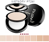 Компактна пудра для обличчя TopFace Istyle Wet & Dry PT261 No001 Слонова кістка 10 г, фото 2
