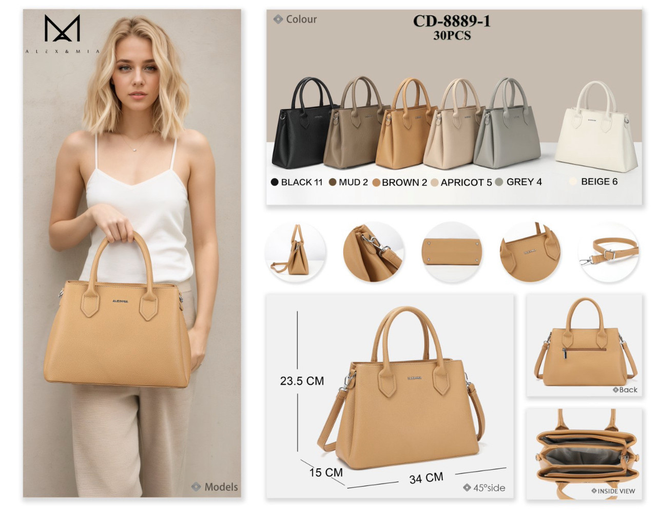 Сумка жіноча Alex&Mia 8889 Жіночі сумки купити в Одесі 7 км Сумки недорого Жіноча сумка купити оптом, фото 1