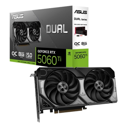 Відеокарта GeForce RTX 5060 Ti 8GB Asus Dual OC (DUAL-RTX5060TI-O8G), фото 1