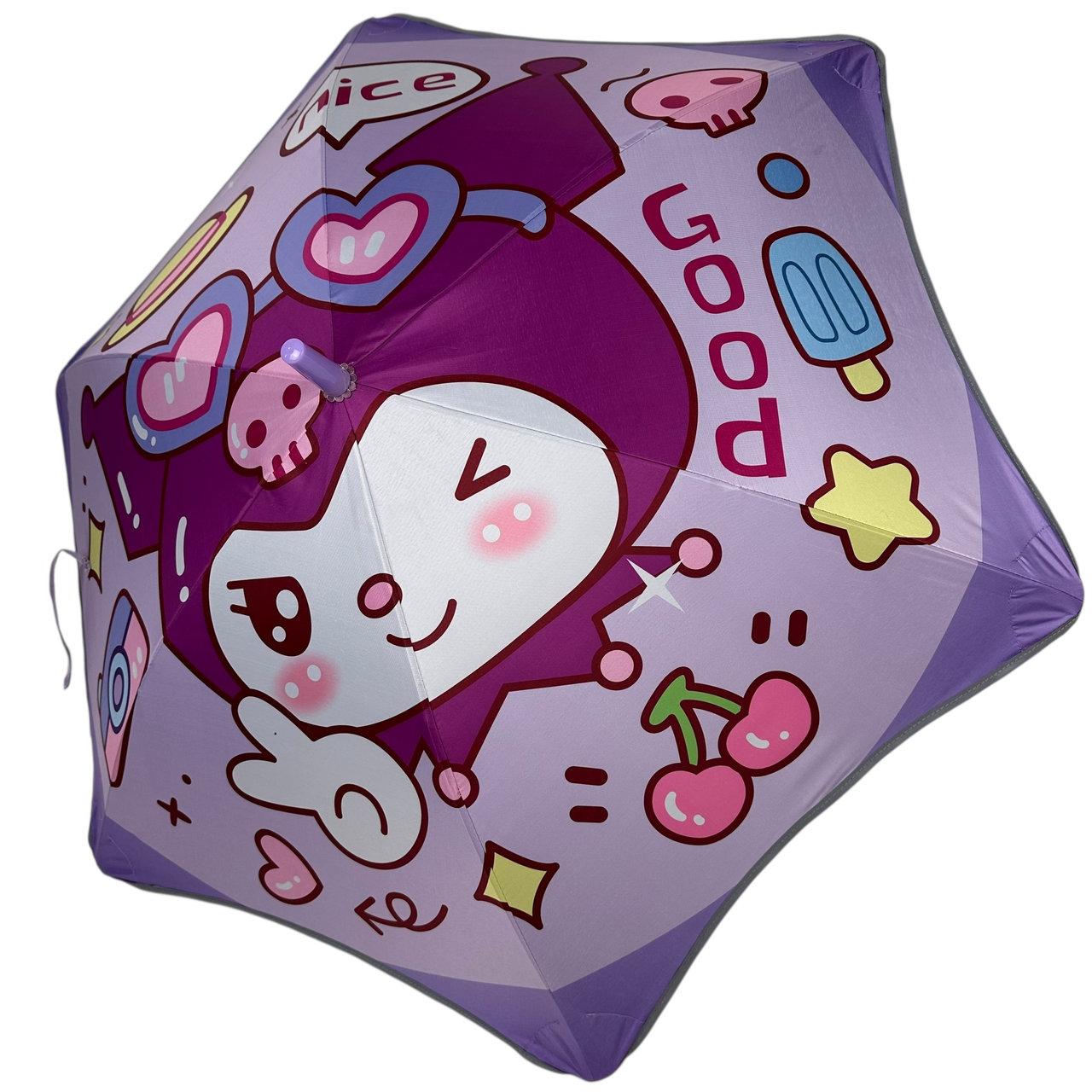 Дитяча парасоля-тростина "Куромі" з світловідбиваючою стрічкою по краю купола на 4-10 років від "Mario", 0309-3