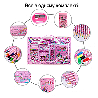 Набір для творчості та малювання: пенал, олівці, маркери, аксесуари, подарунковий набір Єдиноріг