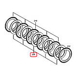 4143.351.013, S022960, ZGAQ-00995, 8U-5987 Диск Z=64 фрикційний 196.4x140x3.5мм, фото 2