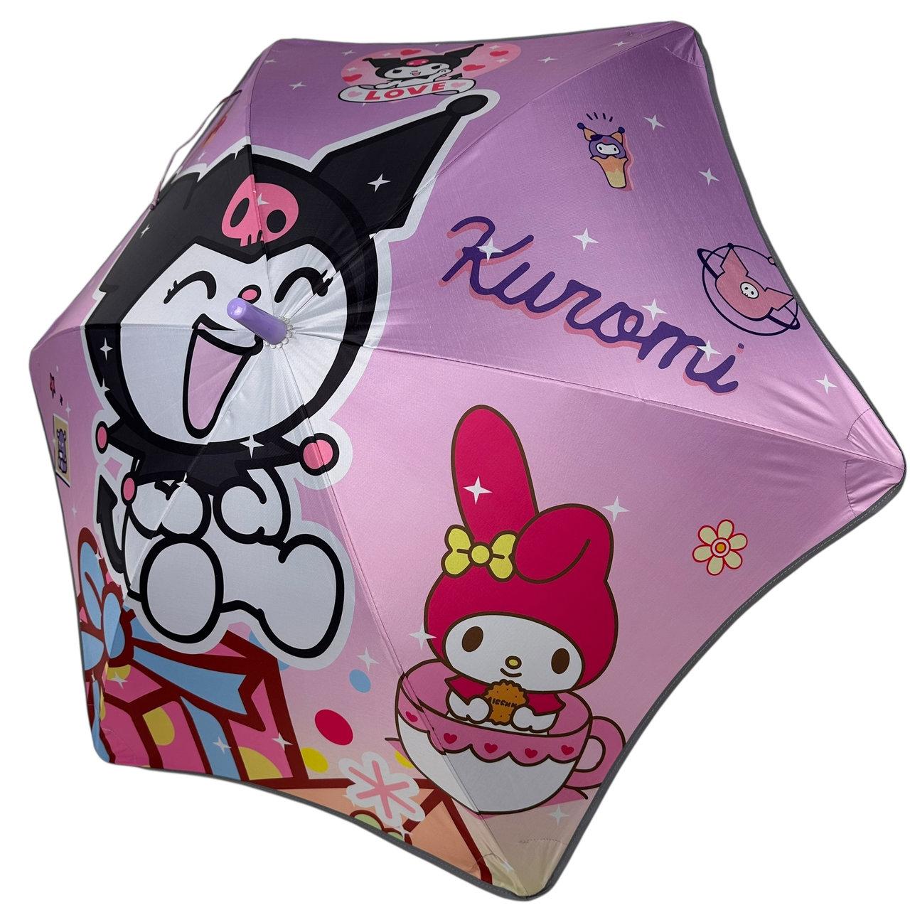 Дитяча парасоля-тростина "Куромі" з світловідбиваючою стрічкою по краю купола на 4-10 років від "Mario", 0309-4