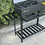 Мангал-барбекю на 12 шампурів 3 мм. на дровниці Прометей, фото 5
