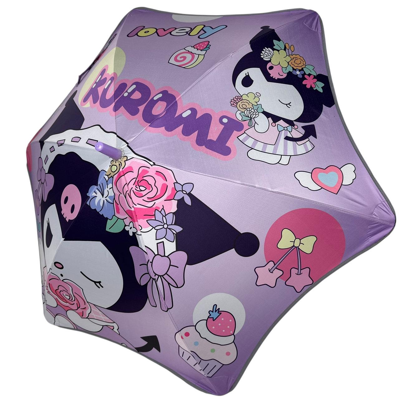 Дитяча парасоля-тростина "Куромі" з світловідбиваючою стрічкою по краю купола на 4-10 років від "Mario", 0309-5