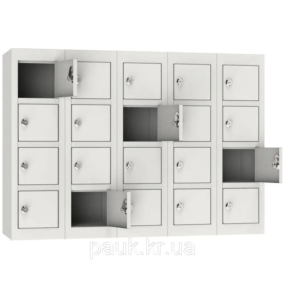 Шафа абонентська ALК-20, на 20 комірок, 785х360х250 мм, камера схову металева, глибина 250 мм, камера зберігання, фото 1