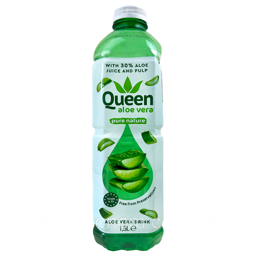 Напій з алое вера Квін Queen aloe vera 1,5L 6шт/ящ (Код: 00-00017962), фото 1