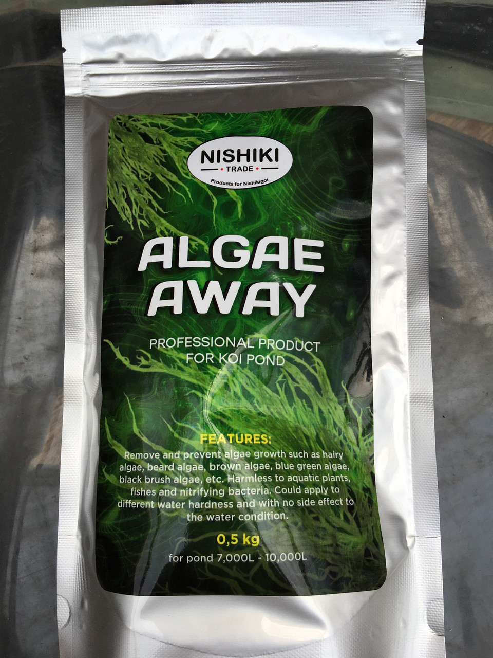 Альгіцид Nishiki Algae Away 0,5кг, для боротьби с водоростями, фото 1