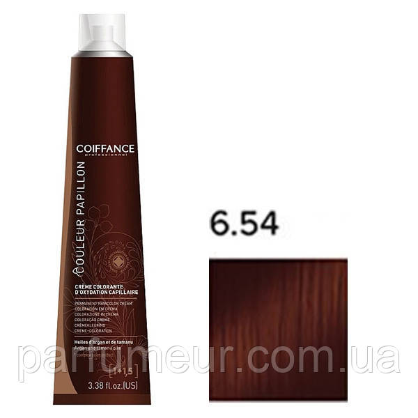 Coiffance Couleur Papillon Стійка крем-фарба для волосся 6.54 шоколадний темно-русявий, фото 1
