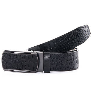 Ремінь Чоловічої шкіри D36-7373 black.Купити чоловічі ремені гуртом і в роздріб.