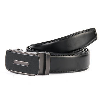 Ремінь Чоловічої шкіри D36-7292 black.Купити чоловічі ремені гуртом і в роздріб.